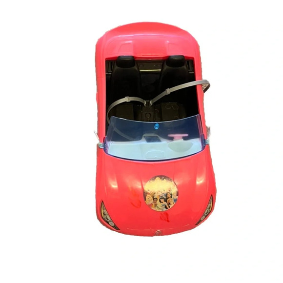 Barbie Pink Convertible 2-Seater Vehicle Doll W/ Rolling Wheels New Open Box - Picture 3 of 5